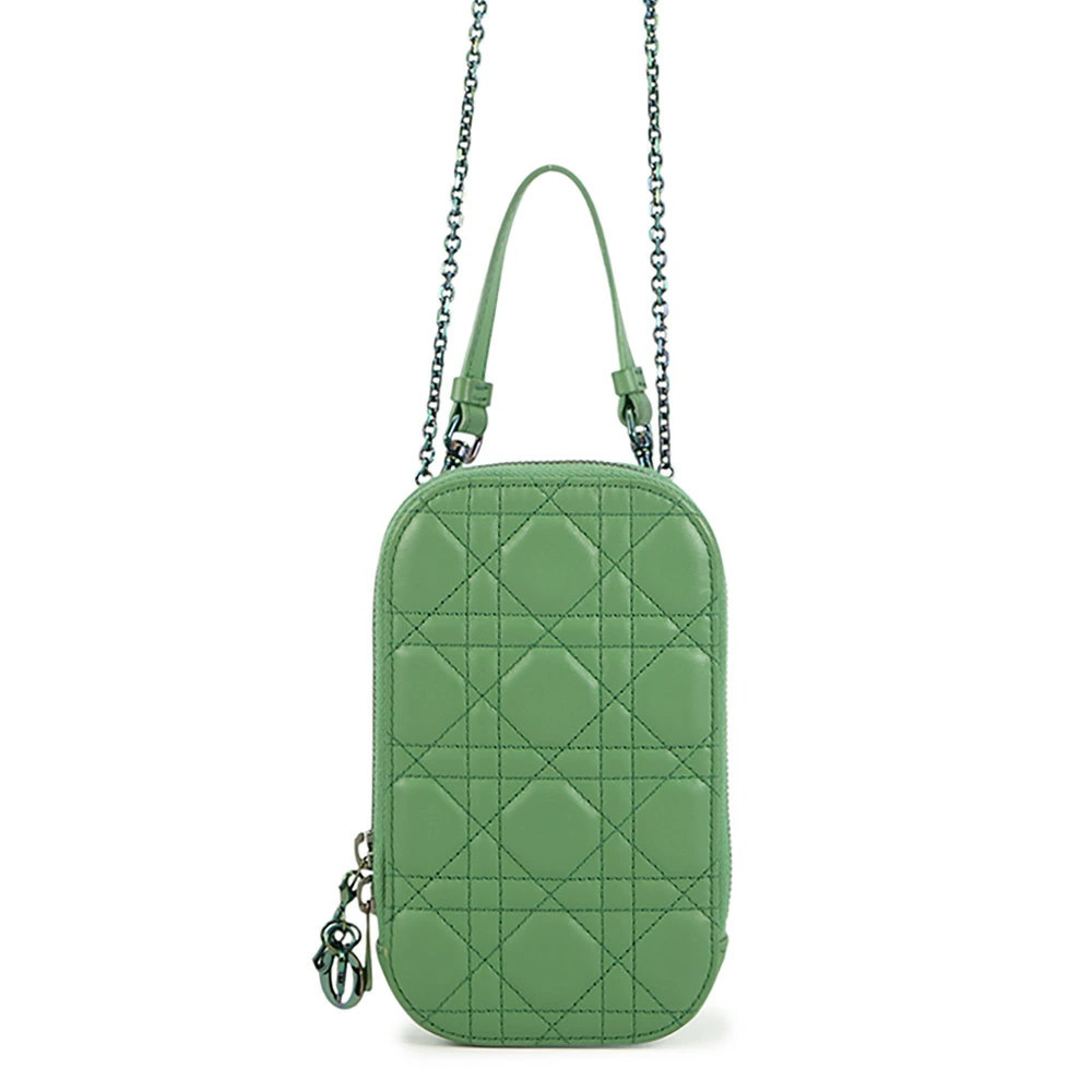 Christian Dior Smartphone Crossbody Lady Phone Cannage Lambskin